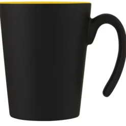 Kubek ceramiczny Oli o pojemności 360 ml z uchwytem / Zielony 10068761
