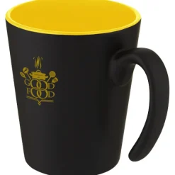 Kubek ceramiczny Oli o pojemności 360 ml z uchwytem / Zielony 10068761