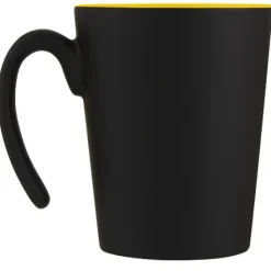 Kubek ceramiczny Oli o pojemności 360 ml z uchwytem / Zielony 10068761