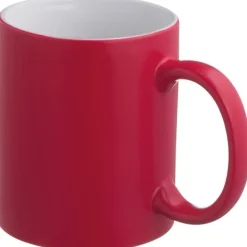 Kubek ceramiczny THESSALONIKI 300 ml / Czerwony 087205