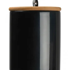 Kubek ceramiczny z łyżeczką 300 ml LOTHAR / Czarny 8296903