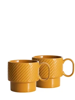 Kubek do herbaty COFFEE & MORE 2-szt, żółty / Żółty 5018525-