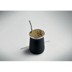 Kubek do herbaty yerba mate / Czarny MO2776-03