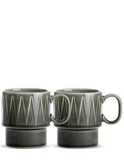 Kubek do kawy COFFEE & MORE 2-szt, szary / Szary 5018371-