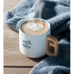 Kubek dwuścienny 350 ml / Bialy MO2325-06