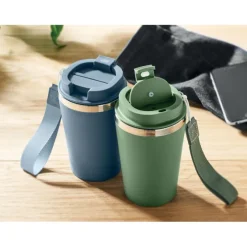 Kubek dwuścienny 350 ml / Ciemnozielony MO2317-60