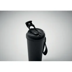 Kubek dwuścienny 500 ml / Czarny MO2662-03