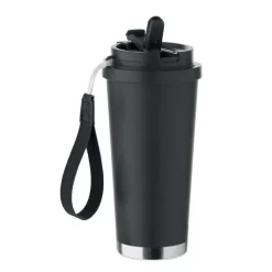 Kubek dwuścienny 500 ml / Czarny MO2662-03