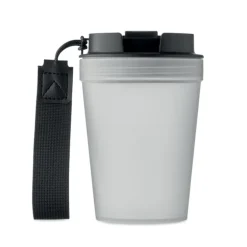 Kubek jednościenny 300 ml / Przezroczysty Bialy MO2670-26