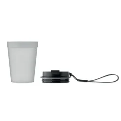 Kubek jednościenny 300 ml / Przezroczysty Bialy MO2670-26
