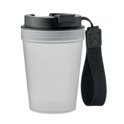 Kubek jednościenny 300 ml / Przezroczysty Bialy MO2670-26