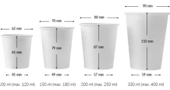 Kubek jednorazowy papierowy 150 ml / Wielokolorowy PUP01.150