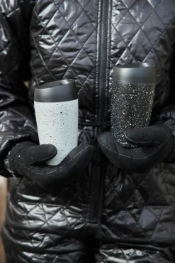 Kubek LOKE 240 ml, biało-czarny / Czarno-Biały 5018362-