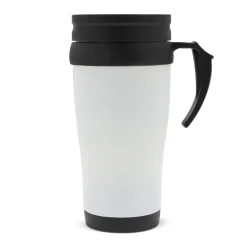 Kubek metalowy 350ml / Ciemnobrązowy / biały LT98759-N5001