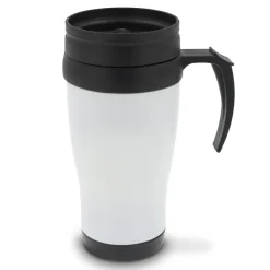 Kubek metalowy 350ml / Ciemnobrązowy / biały LT98759-N5001