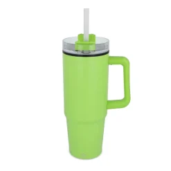 Kubek Miami z uchwytem i słomką 800ml / Jasnozielony LT57004-N0032
