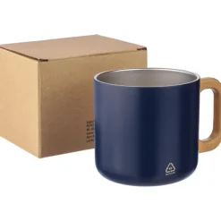 Kubek 400 ml ze stali nierdzewnej z recyklingu / Granatowy VA452-04