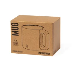 Kubek 400 ml ze stali nierdzewnej z recyklingu / Granatowy V2078-04