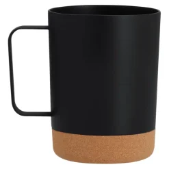 Kubek 400 ml z korkowym elementem / Czarny VA256-03