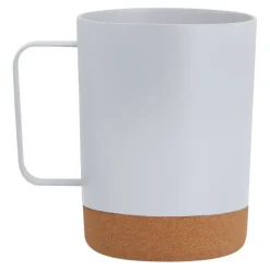 Kubek 400 ml z korkowym elementem / Biały VA256-02