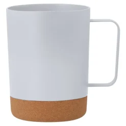 Kubek 400 ml z korkowym elementem / Biały VA256-02