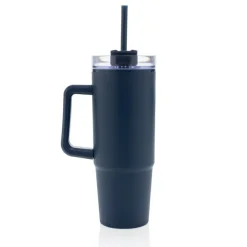 Kubek podróżny 900 ml Tana, plastik z recyklingu / Niebieski P437.100
