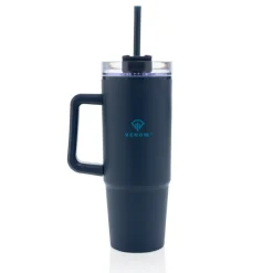 Kubek podróżny 900 ml Tana, plastik z recyklingu / Niebieski P437.100