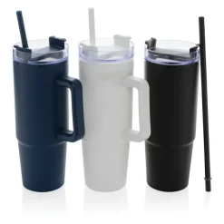 Kubek podróżny 900 ml Tana, plastik z recyklingu / Niebieski P437.100