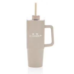 Kubek podróżny 900 ml Tana, plastik z recyklingu / Czarny P437.101