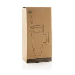 Kubek podróżny 900 ml Tana, plastik z recyklingu / Czarny P437.101