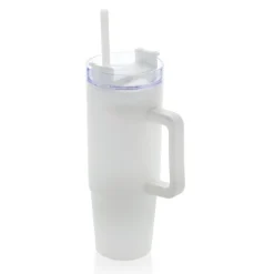 Kubek podróżny 900 ml Tana, plastik z recyklingu / Biały P437.103