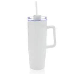 Kubek podróżny 900 ml Tana, plastik z recyklingu / Biały P437.103