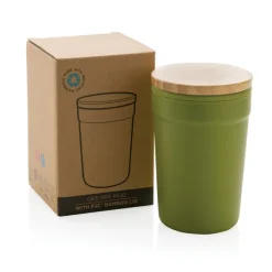 Kubek podróżny 300 ml z PP z recyklingu / Zielony P433.297