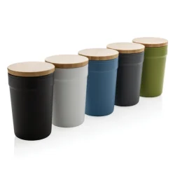 Kubek podróżny 300 ml z PP z recyklingu / Biały P433.293