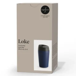 Kubek podróżny Sagaform Loke Color Coated 240ml / Ciemnoniebieski LT52101-N0010