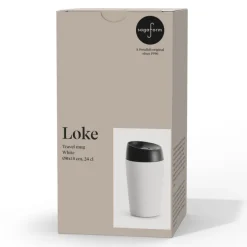 Kubek podróżny Sagaform Loke Color Coated 240ml / Biały LT52101-N0001