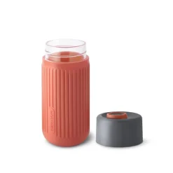 Kubek podróżny szklany BLACK+BLUM / Koralowy B3TC-GR011/OGKN2318