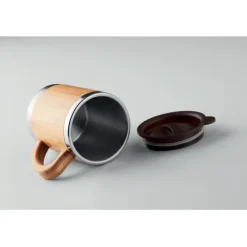 Kubek stali nierdzewnej 300ml / Drewna MO9689-40