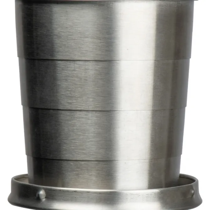 Kubek stalowy składany 250 ml HEATHER / Szary 8399207