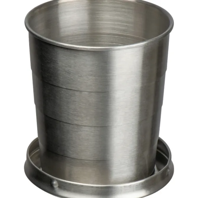 Kubek stalowy składany 250 ml HEATHER / Szary 8399207