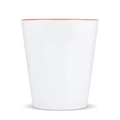 Kubek subli Melbourne kolorowy rant i uchwyt 300ml / Biały / czerwony LT51192-N0121