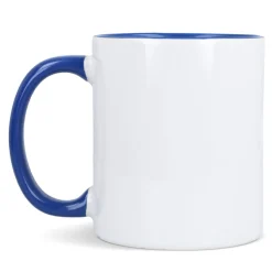 Kubek subli Oslo kolorowy w środku i uchwycie 300ml / Biały / jasnozielony LT51164-N0132