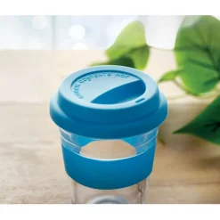Kubek szklany 350 ml / Granatowy MO9992-04