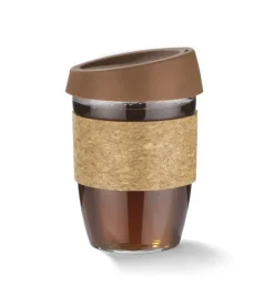 Kubek szklany SKLO 380 ml / Brązowy 16009-09