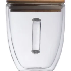 Kubek szklany z pokrywką GERTHE 350 ml / Przeźroczysty 153766