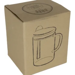 Kubek szklany z łyżeczką JACKSON 420 ml / Przeźroczysty 322466