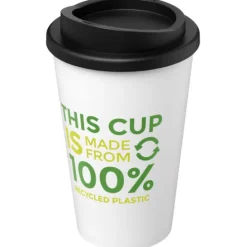 Kubek termiczny americano® o pojemności 350 ml z materiałów pochodzących z recyklingu / Biały 21069101