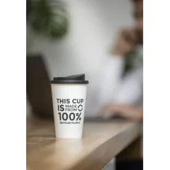 Kubek termiczny americano® o pojemności 350 ml z materiałów pochodzących z recyklingu / Szary 21069182