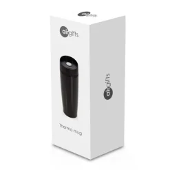 Kubek termiczny 375 ml Air Gifts | Lottie / Czarny V4992-03
