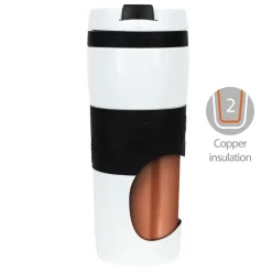 Kubek termiczny 400 ml Air Gifts | Thomas / Jasnozielony V0587-10